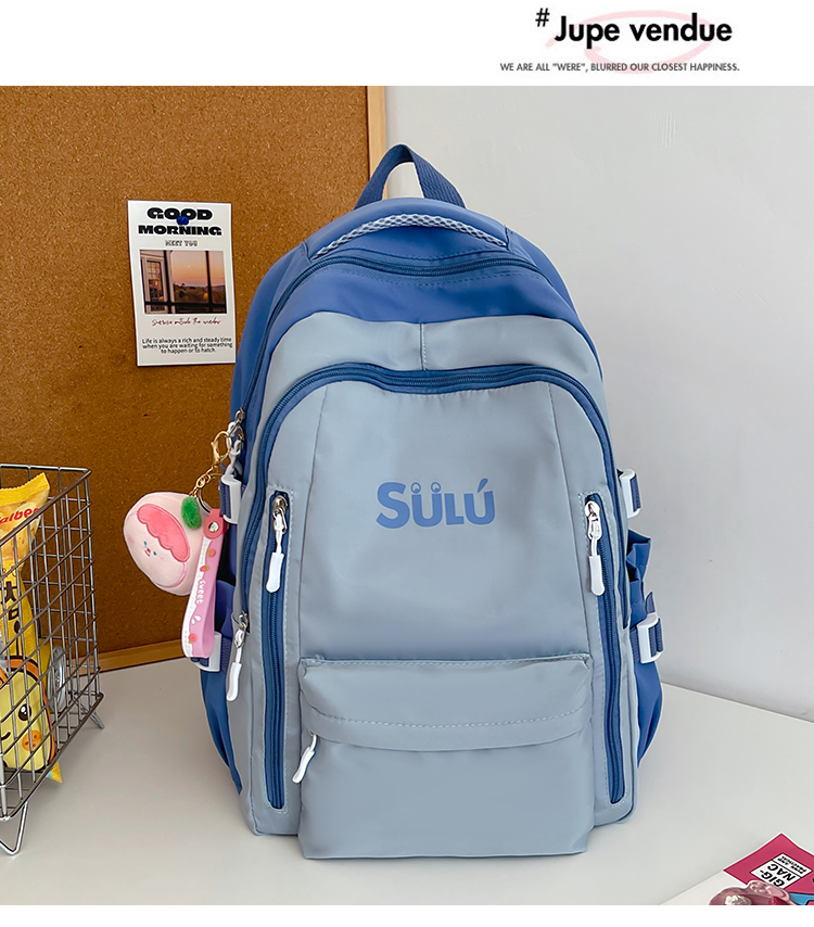 Minimalist Color-Block Backpack