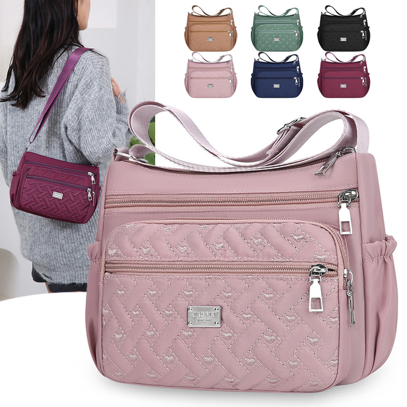 Six-color lightweight crossbody bag