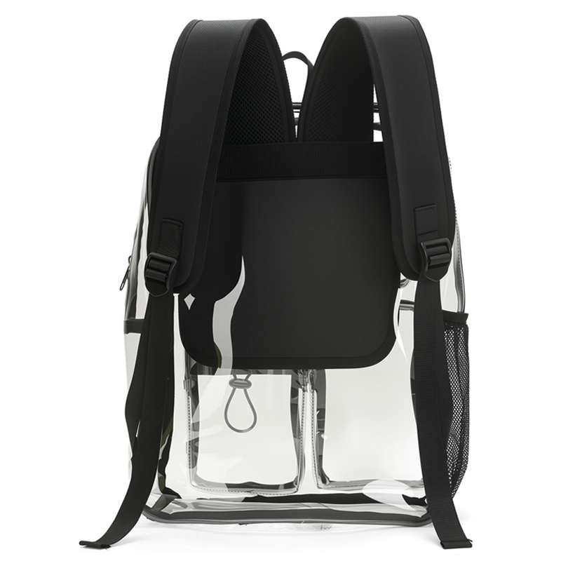 2026-May Transparent Backpack for Men Women  Lightweight PVC Soft shoulder strap
