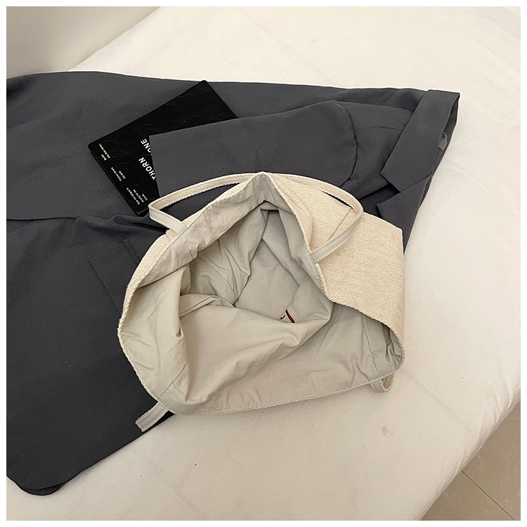 Striped canvas bag large capacity casual shoulder bag crossbody bag