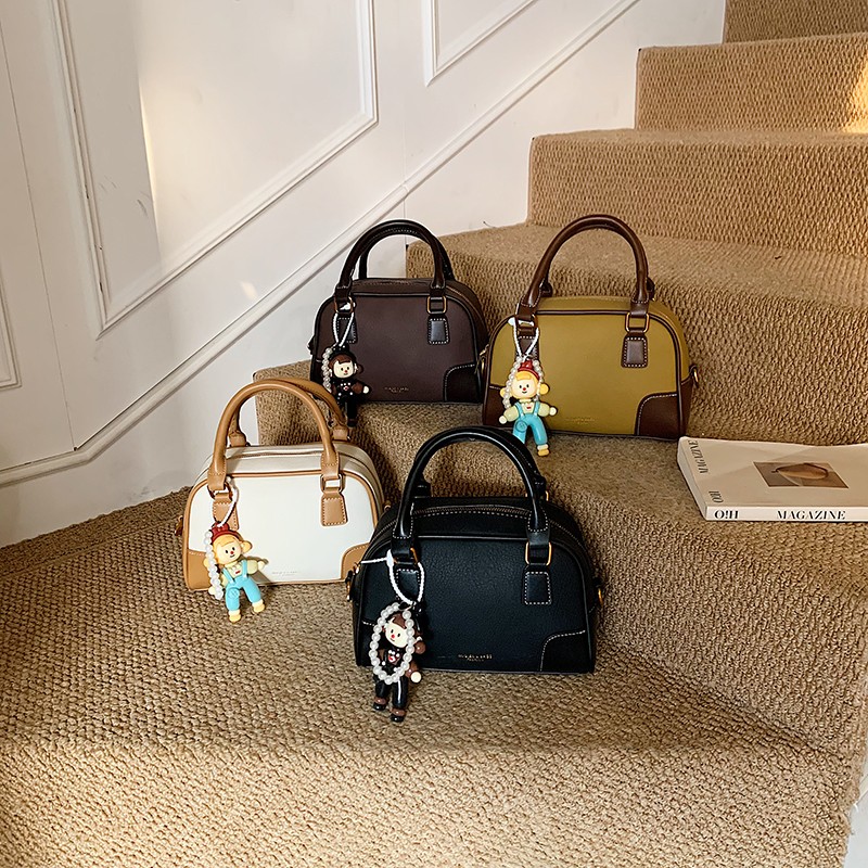 Multi-colored PU handbag (shoulder/crossbody)