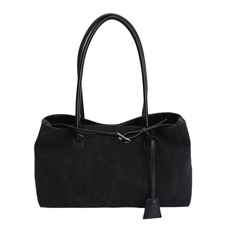 Retro PU large capacity tote bag