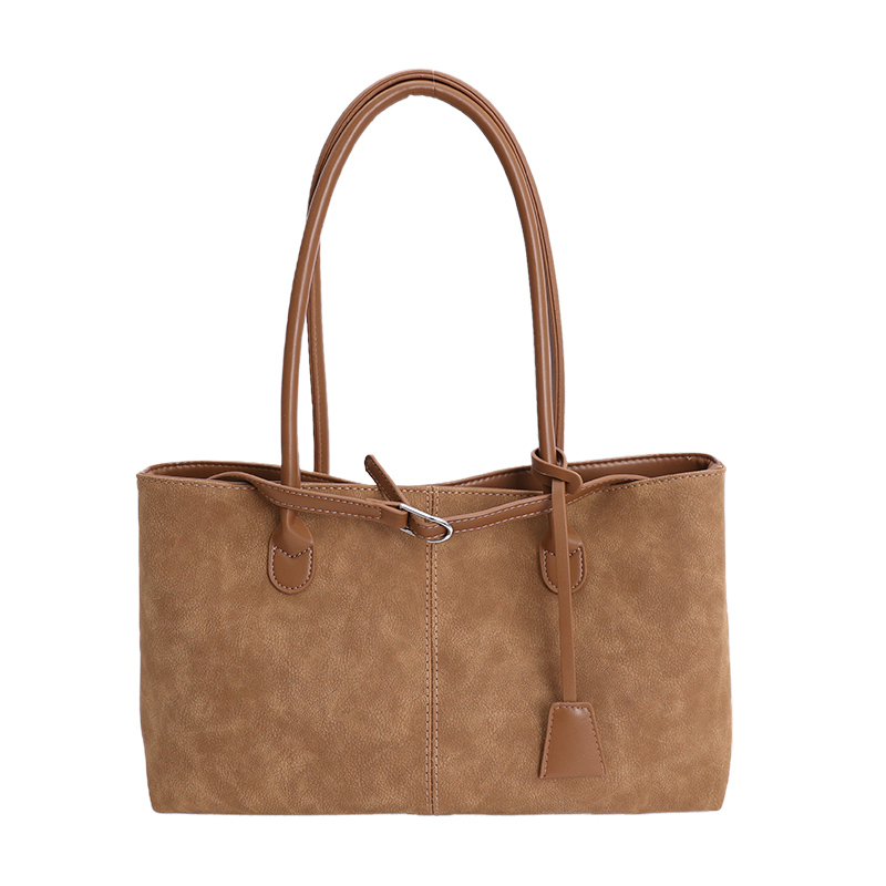 Retro PU large capacity tote bag