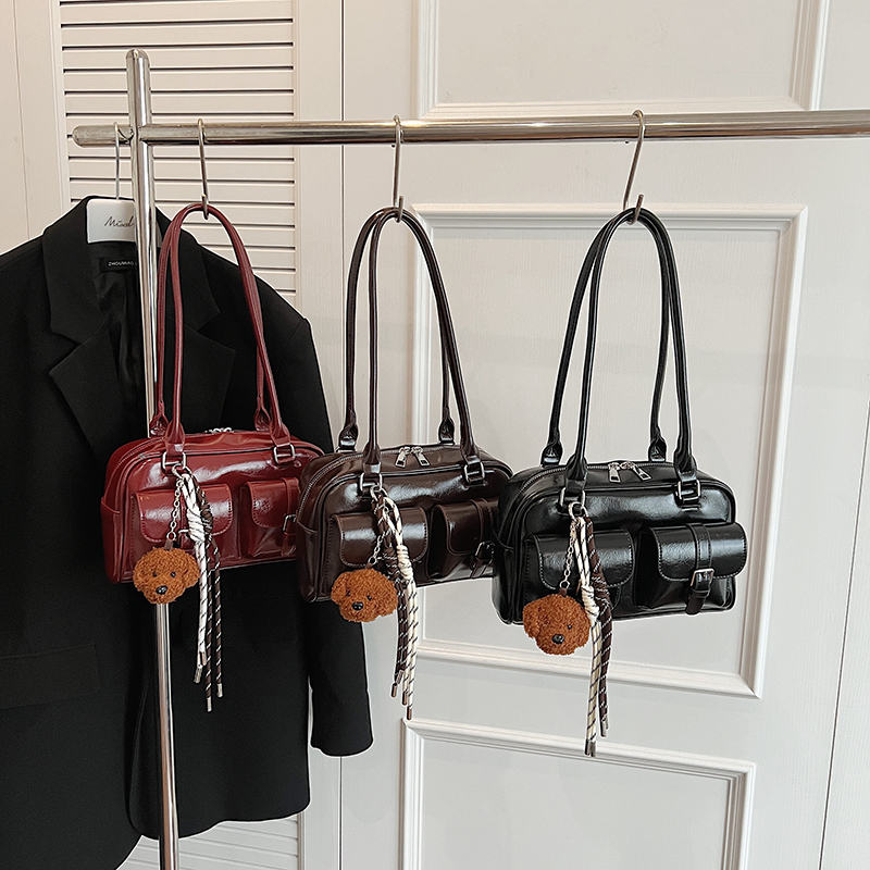 PU Boston shoulder bag